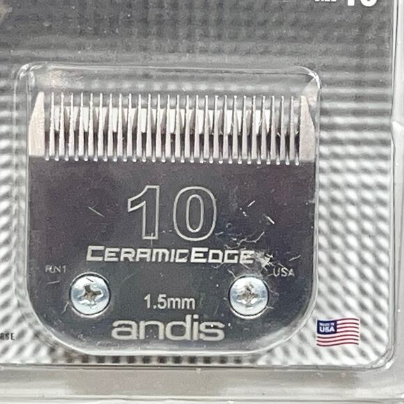 Andis CeramicEdge Steel Pet Clipper Blade Size 10 1/16"-Inch Cut - Picture 2 of 3